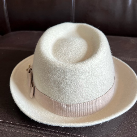 Age of innocence kids wool fedora hat  in beige - Picture 5 of 8